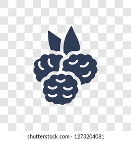 Blackberry icon. Trendy Blackberry logo concept on transparent background from Fruits and vegetables collection