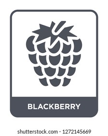 blackberry icon vector on white background, blackberry trendy filled icons from Fruits and vegetables collection, blackberry simple element illustration