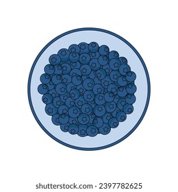 Mermeladas de Blackberry en un vector de olla