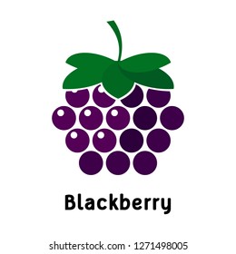 blackberry logo on a white background. Vector illustration