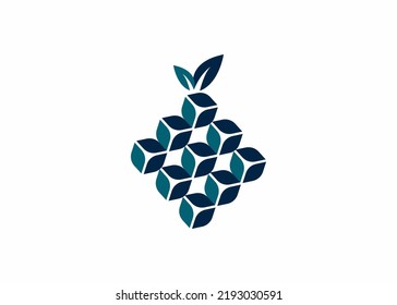 Blackberry Logo Vector Geometry Business Branding Company Editable