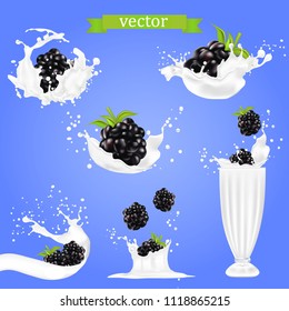 Blackberry Milk Ilustraciones Imagenes Y Vectores De Stock Shutterstock