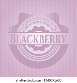 Blackberry retro style pink emblem