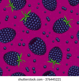 Blackberry Seamless Pattern