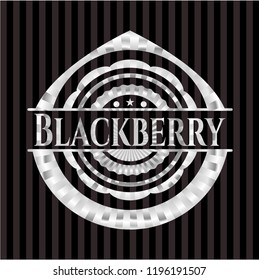 Blackberry silver shiny emblem