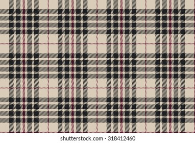 Blackberry tartan seamless pattern vector illustration.