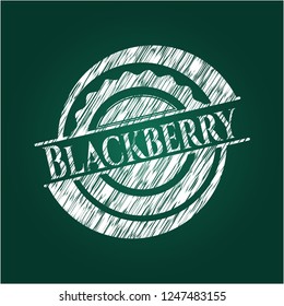 Blackberry written on a chalkboard