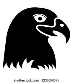 Blackbird crow glyph icon