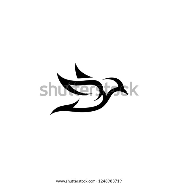 Blackbird Logo Design Stock Vector (royalty Free) 1248983719