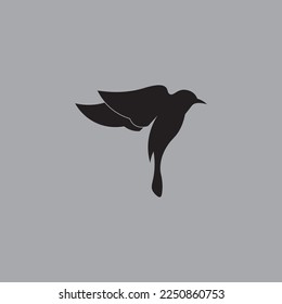 Blackbird logo design with black color.