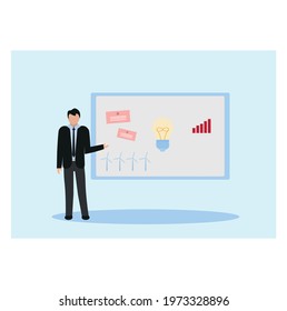 blackboard analyzing wind electricity price