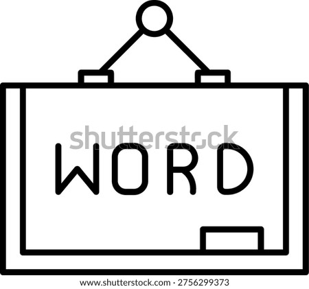 Blackboard Art vector Icon Design Illustration