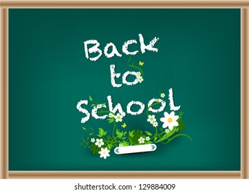 Blackboard. Back to school