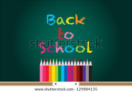 Blackboard. Back to school