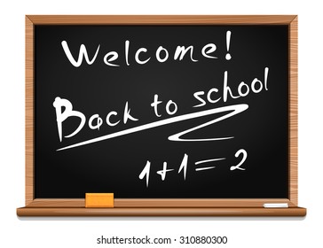 Blackboard. Back to school. Vector