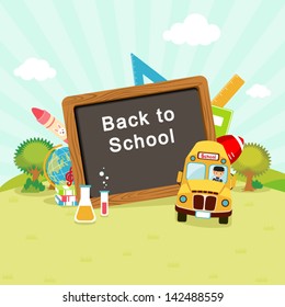 Blackboard Back to School vector/illustrator