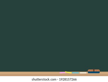 Chalk and Eraser Vector Illustration Stock Vector - Illustration