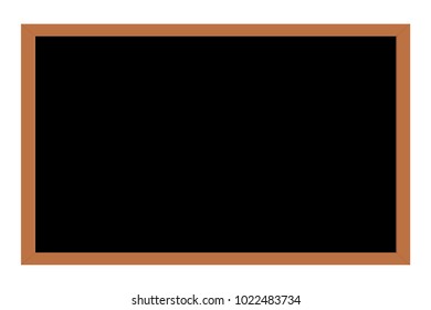 Blackboard with black background copy space for text, vector illustration
