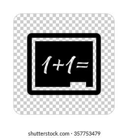 Blackboard  - black vector icon