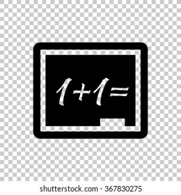 Blackboard  - black vector icon