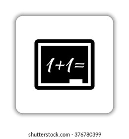 Blackboard  - black vector icon