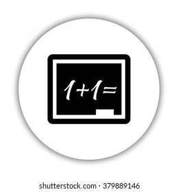 Blackboard  - black vector icon