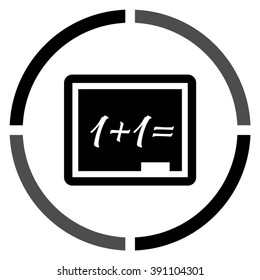 Blackboard  - black vector icon