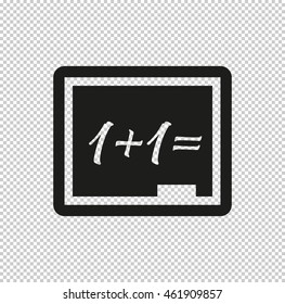 Blackboard -  black vector icon