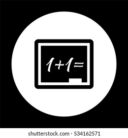 Blackboard  - black vector icon