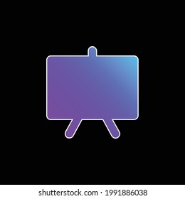 Icono de vector de gradiente azul de pizarra negra