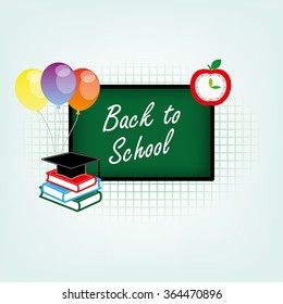blackboard ,books ,cap