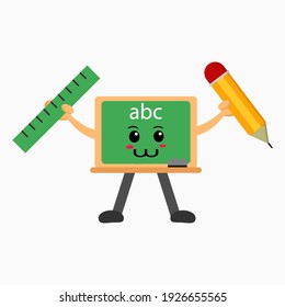 blackboard cartoon of vector illustration