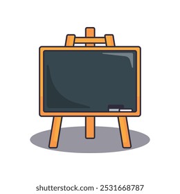 blackboard - cartoon vector illustration. design element for poster, brochure, web, mascot, sticker, logo and icon.