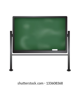 Blackboard with chalk