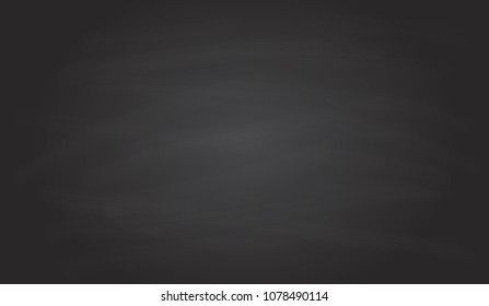 Blackboard with chalk erases trace background, Vector illustration