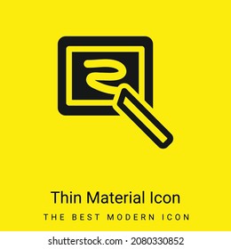 Blackboard With Chalk minimal bright yellow material icon