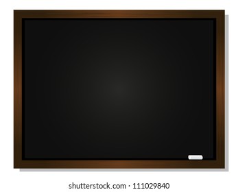 Blackboard with chalk on a white background
