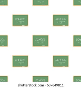 Blackboard with chalk and pointer . Board for classes.School And Education single icon in cartoon style vector symbol stock illustration.