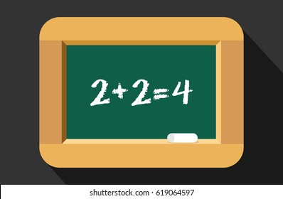 blackboard chalkboard school flat design vector graphic symbol