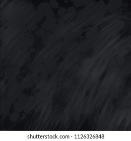 Blackboard chalkboard texture. Empty blank black chalk background with chalk traces. Vector illustration for back to school theme