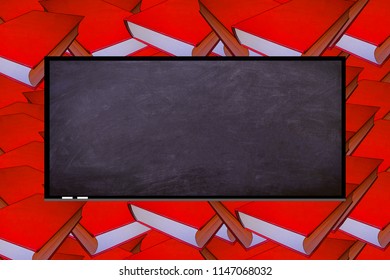 The blackboard in a class of a school