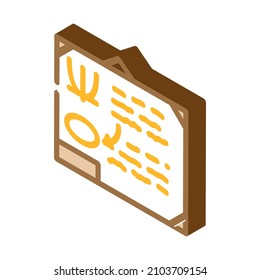 blackboard of classroom isometric icon vector. blackboard of classroom sign. isolated symbol illustration