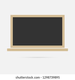 Blackboard for the classroom. Retro vector illustration in flat style.