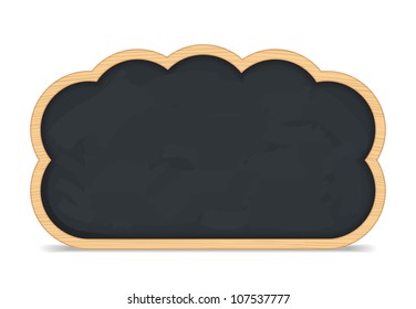 Blackboard Cloud Icon, vector eps10 illustration