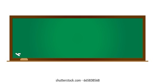 Blackboard with copy space for add text message. Vector illustration.