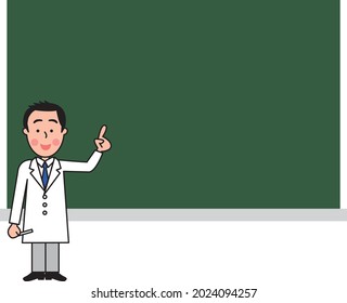 Espacio en la pizarra con el médico para explicar 