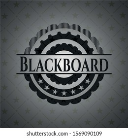 Blackboard dark emblem. Vector Illustration. Detailed.