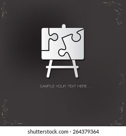 Blackboard design on old background,vector logo template