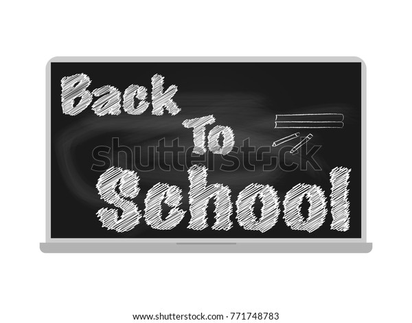 Blackboard Desktop Background Back School Student Stock