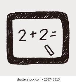 blackboard doodle drawing